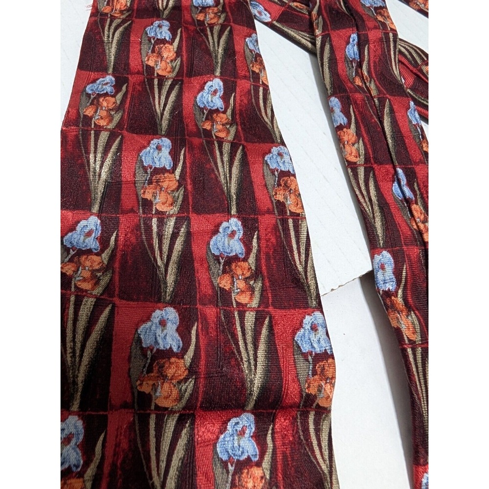 Ermenegildo Zegna 100% Silk Necktie Multicolor Floral All Over Italy 57"‎ - Picture 5 of 9